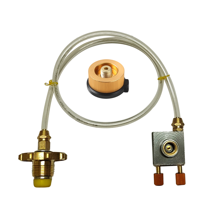 Home Cooking Gas - Asia Camping เตาแก๊สโพรเพนอะแดปเตอร์เติมกลางแจ้ง LPG แบนกระบอก Burner