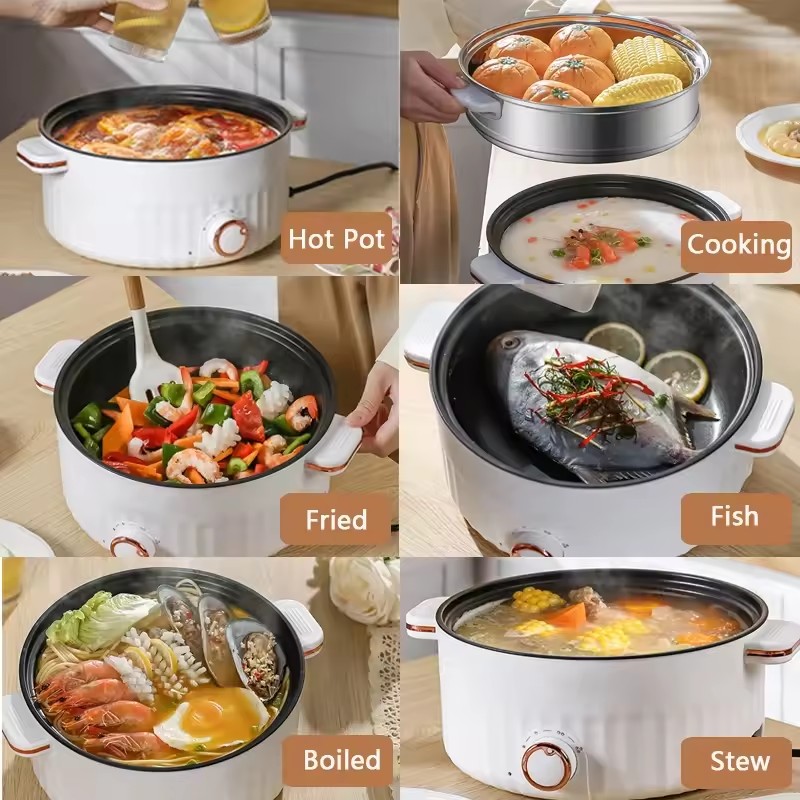 หม้อไฟฟ้าพกพาอเนกประสงค์ หม้อส - Home Cooking Cookbook บทวิจารณ์และราคา